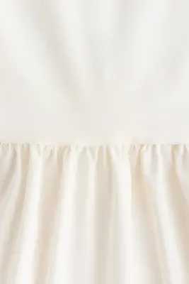 Robe avec dos décolleté et jupe évasée - Blanc — photo 5