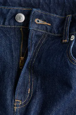 Wide High Jeans - Bleu denim foncé — photo 4