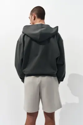 Short de sport en scuba DryMove™ - Écru — photo 2