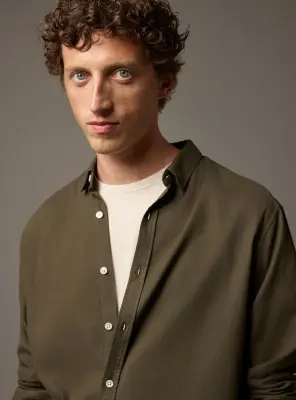 Chemise Mercer Dark Khaki — photo 4