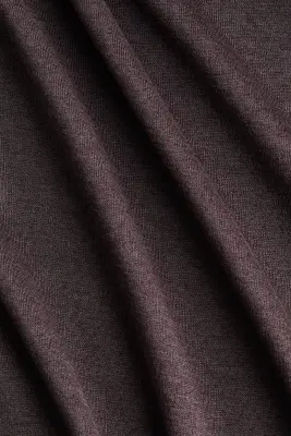 Top drapé en soie mélangée - Gris truffe — photo 3