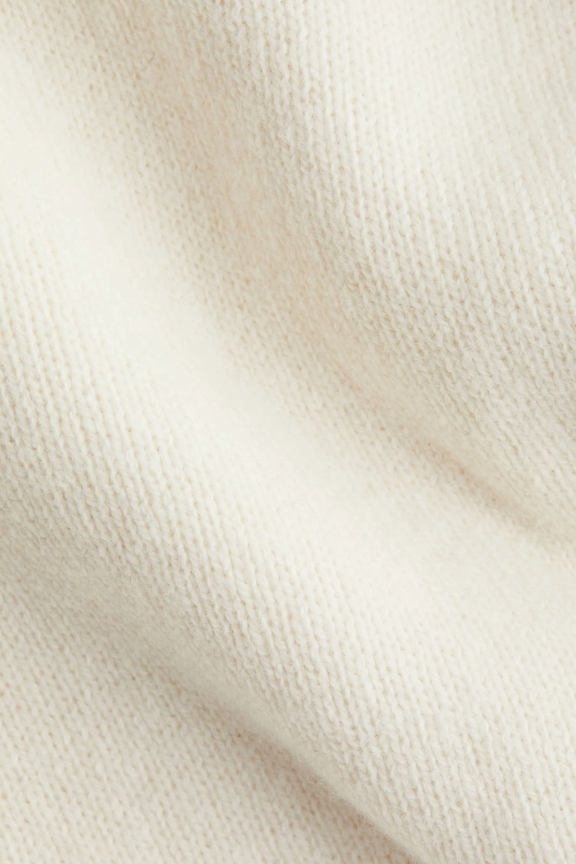 Top péplum en laine - Beige clair
