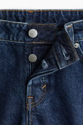 Bootcut Regular Waist Cropped Jeans - Bleu denim foncé — photo 4