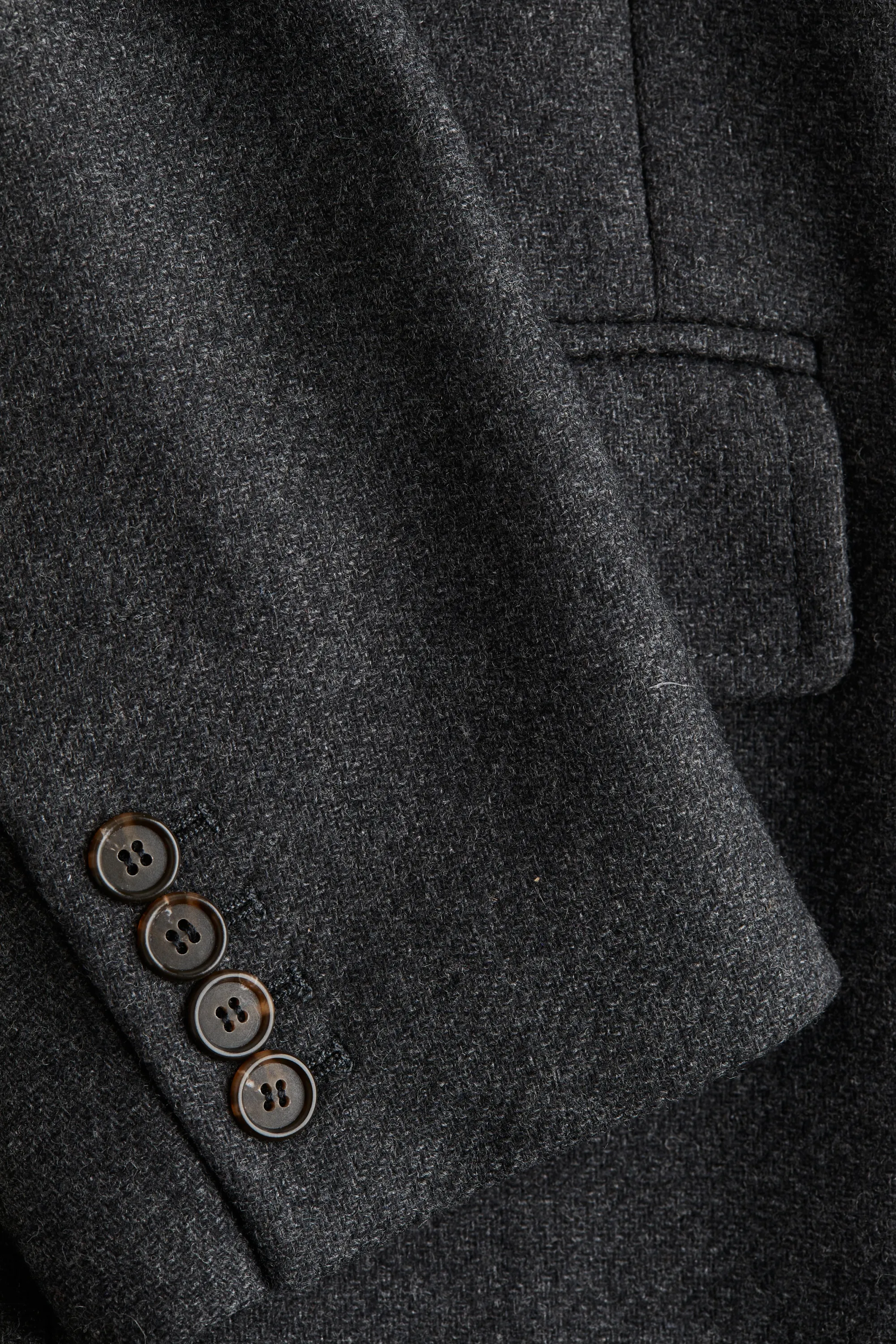 Manteau en laine mélangée - Gris foncé