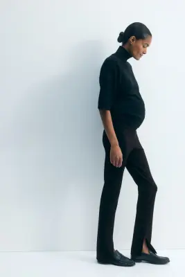 MAMA Pantalon en jersey romanite - Noir — photo 2