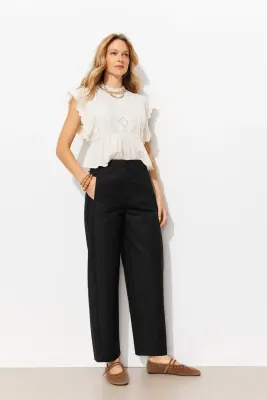 Pantalon barrel chic Femme — photo 2