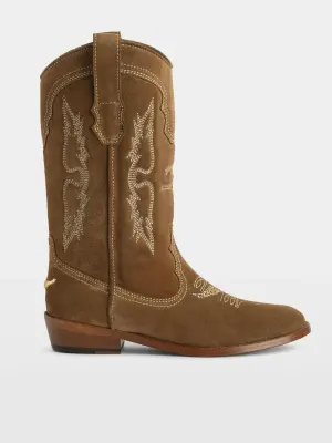 Bottes Tex Western Suède — photo 1