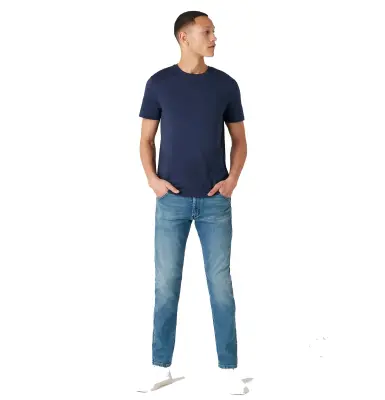 WRANGLER SS TEE SHIRT PACK X2 Blanc Marine — photo 4