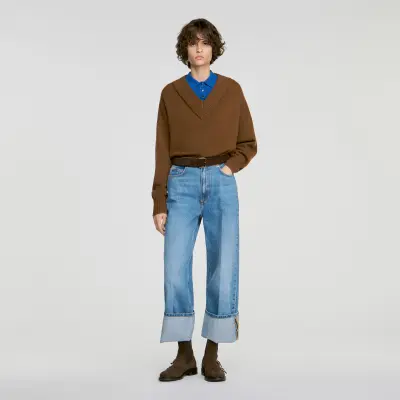 Pull 2 en 1 laine et cahemire