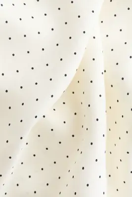 Jupe midi - Crème/pois — photo 4
