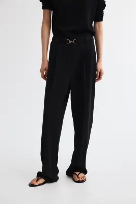 Pantalon en jersey romanite - Noir — photo 2