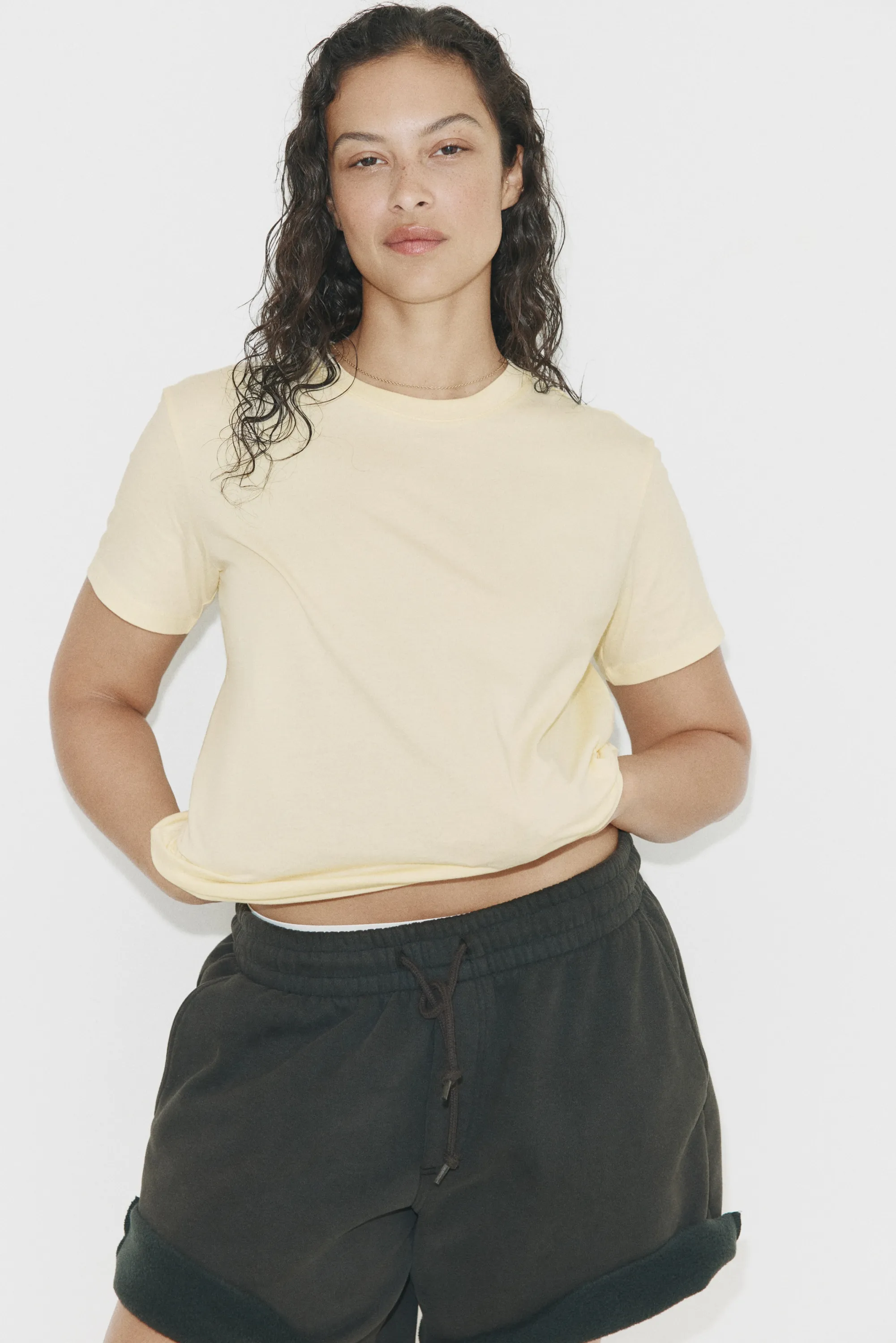 T-shirt en coton - Jaune clair