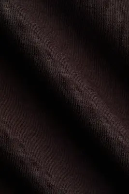 T-shirt ajusté en coton Supima® - Marron foncé — photo 4