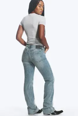 Jean bootcut slim taille mi-haute Tension - Perseus Blue - Bleu moyen — photo 4