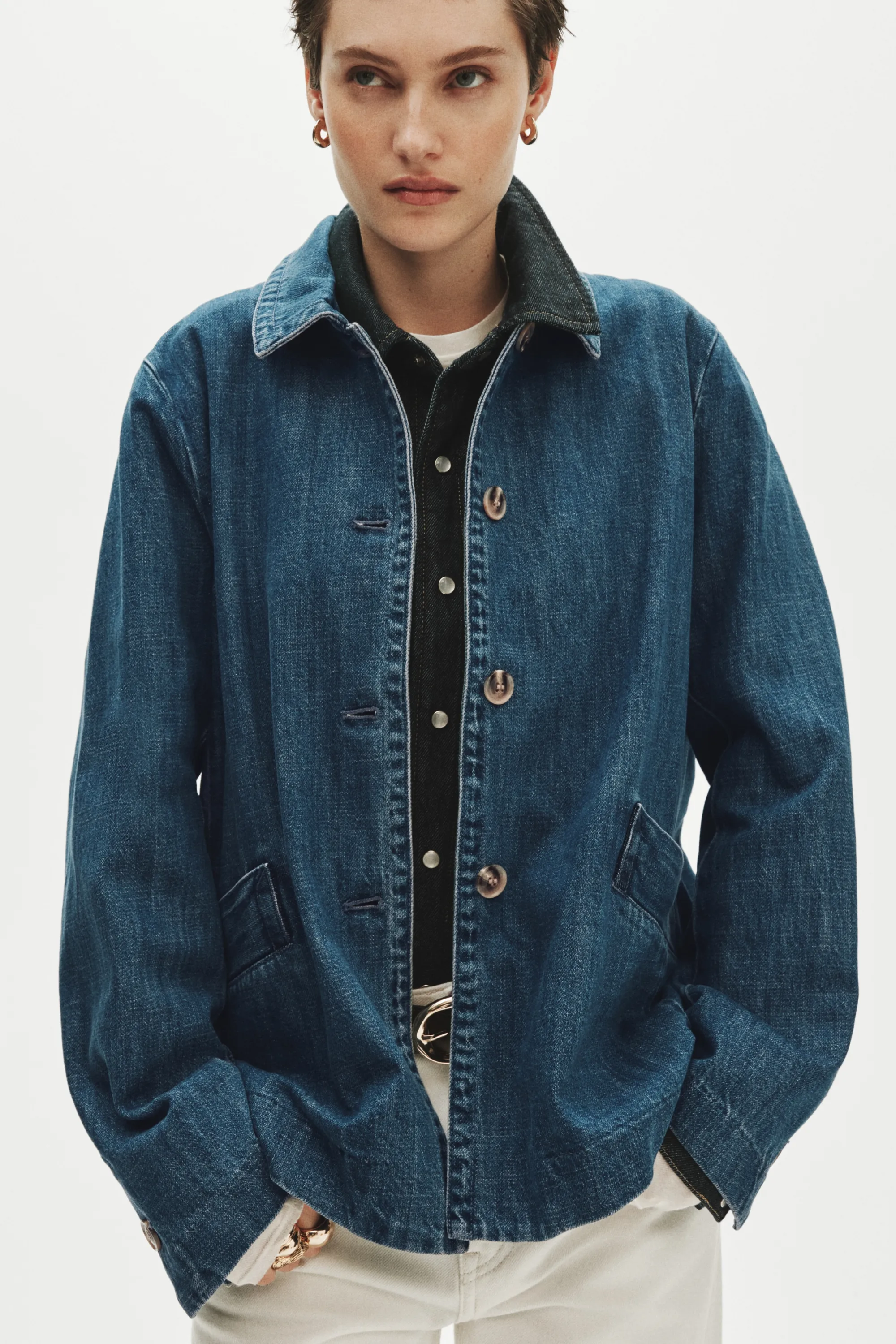 Veste en denim - Bleu denim