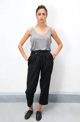 Pantalon Jaffa noir – Mamamushi Studio — photo 4