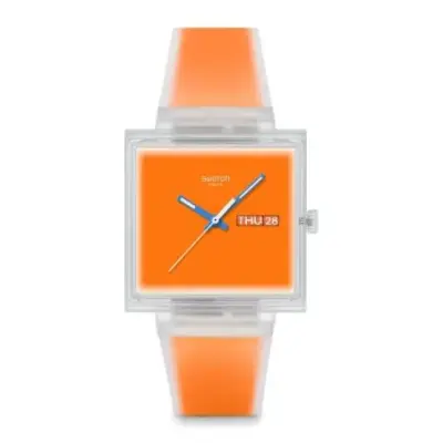Montre Swatch SO38K704 - WHAT IF...SEE THRU ORANGE? — photo 1