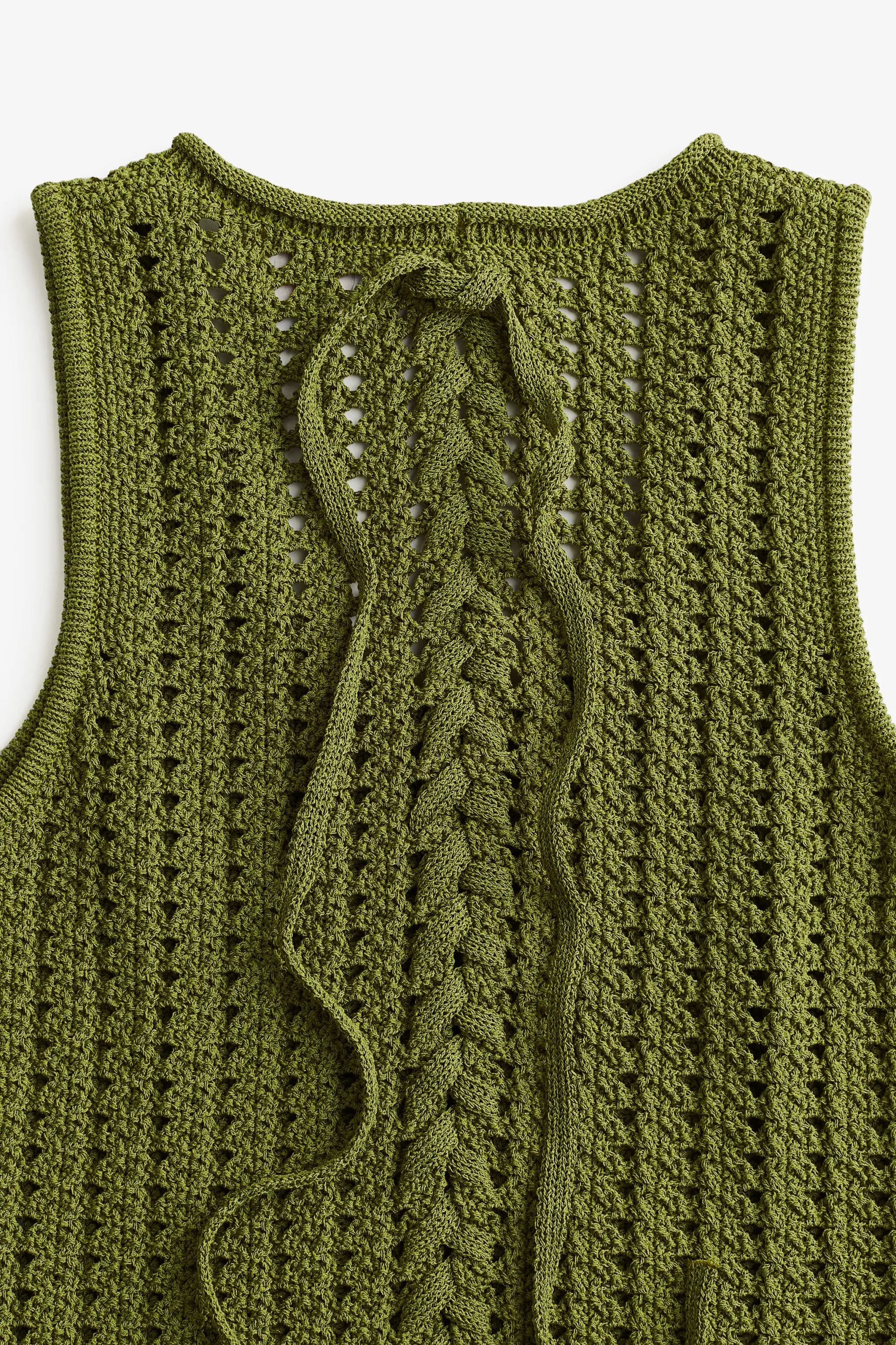 Robe façon crochet - Vert olive