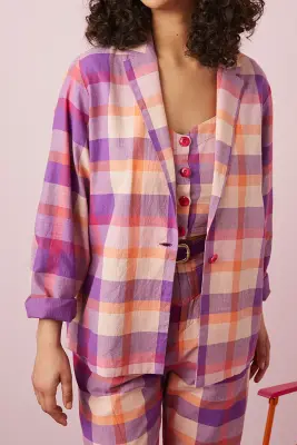 veste ursinette carreaux dado — photo 1