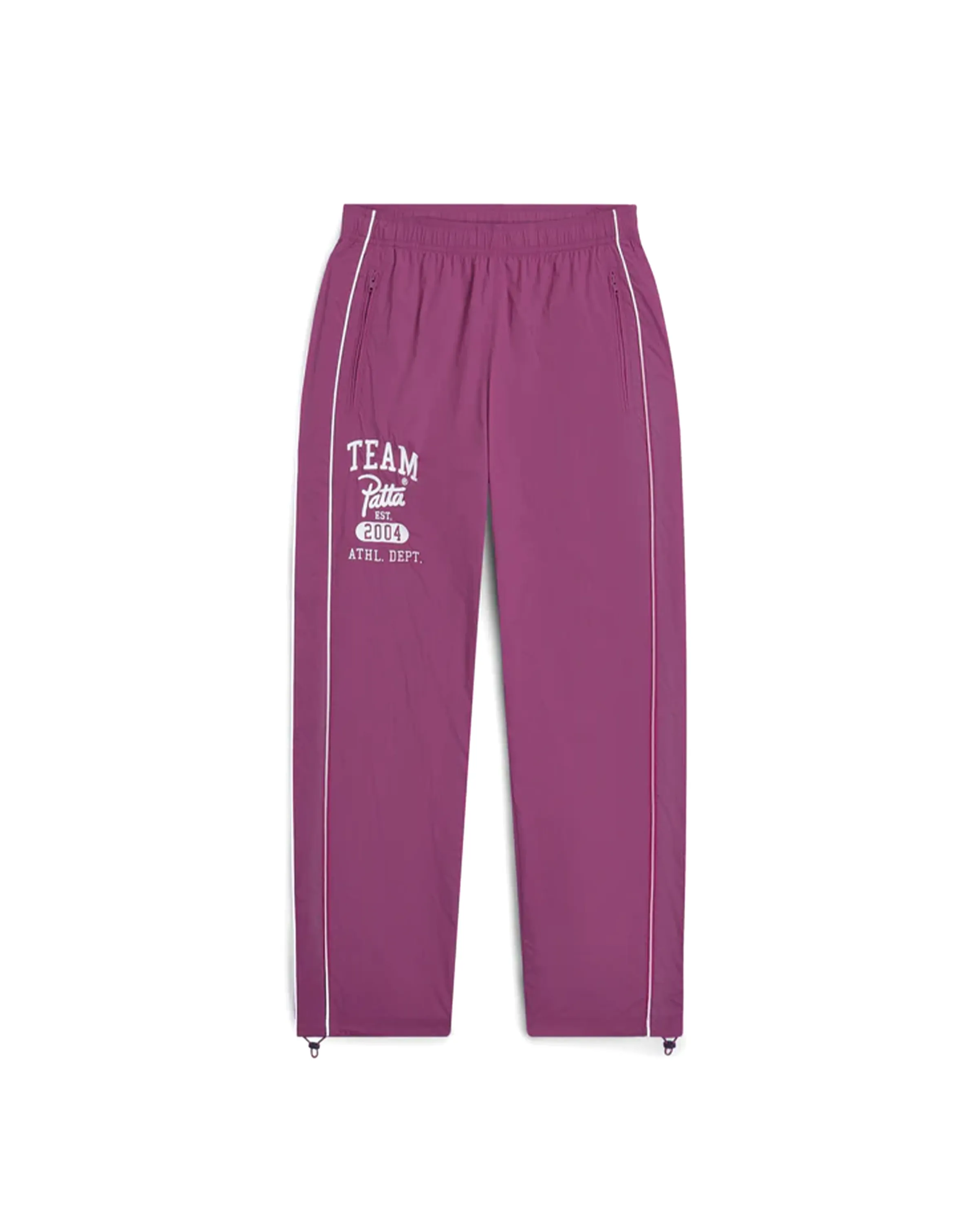 Athletic Nylon Track Pants Boysenberry