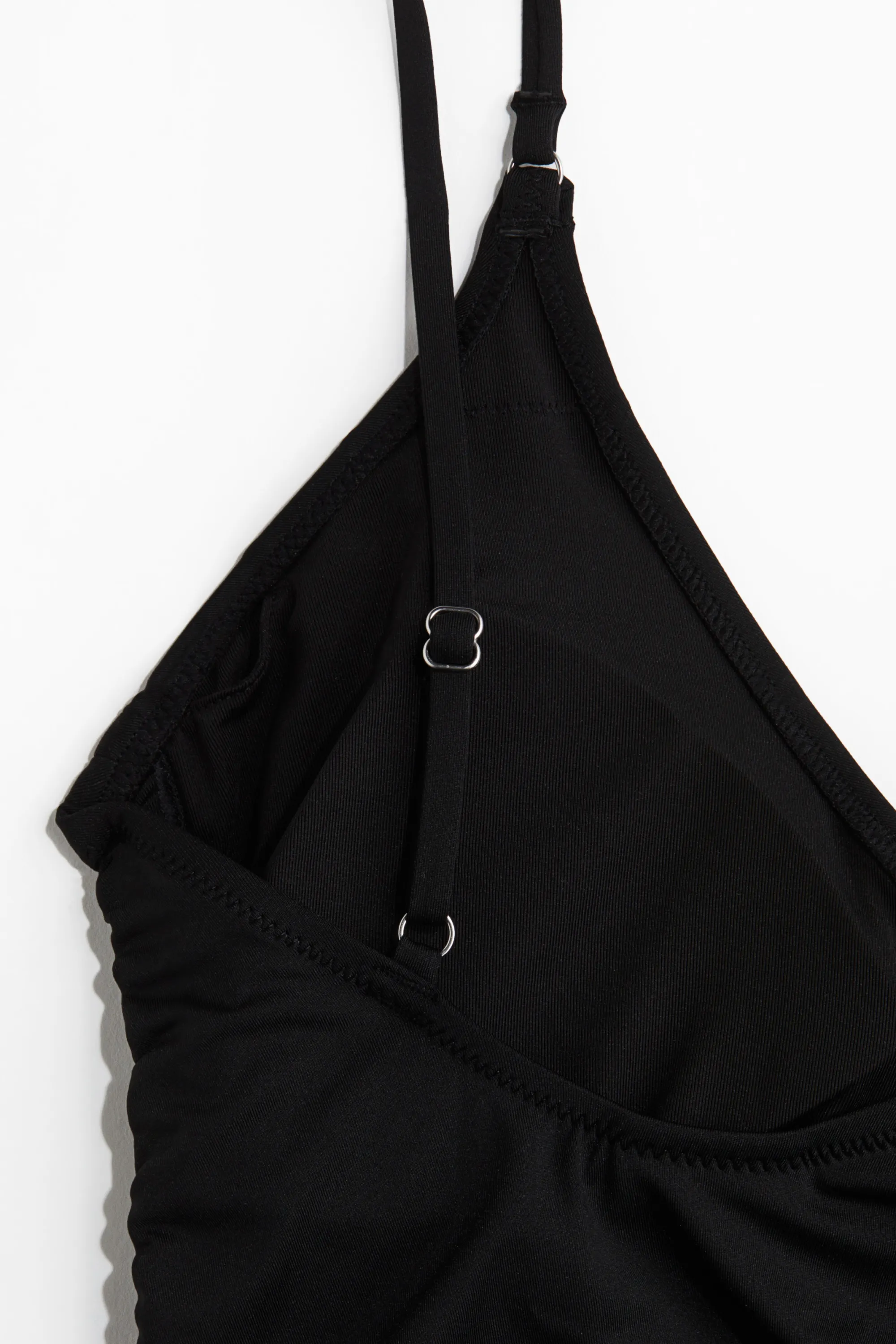 Maillot de bain paddé avec cordons de serrage - Noir