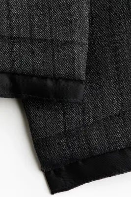 Blazer droit en laine - Gris foncé chiné — photo 4