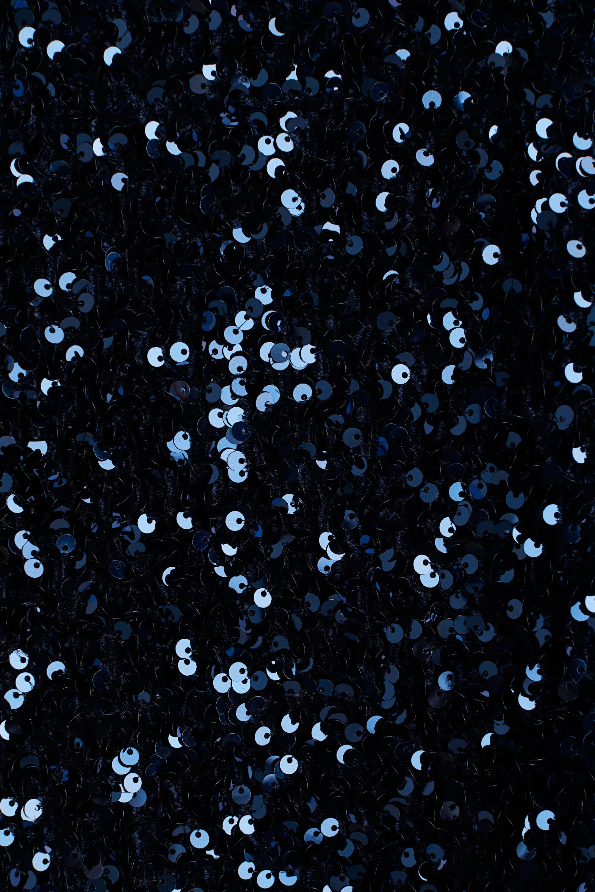 MAMA Robe à sequins avec dos décolleté - Bleu foncé
