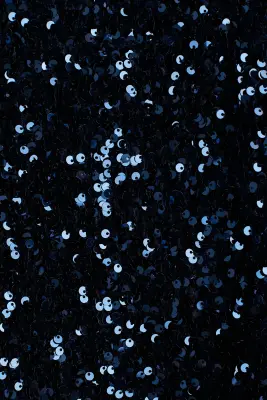 MAMA Robe à sequins avec dos décolleté - Bleu foncé — photo 1