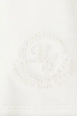 Short en molleton avec cordon de serrage - Crème — photo 1