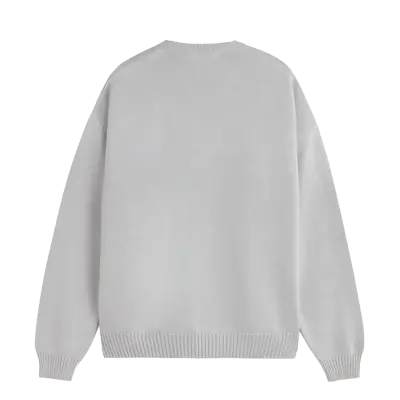 Fakegods Valentines Knitted Sweater Light Grey — photo 2