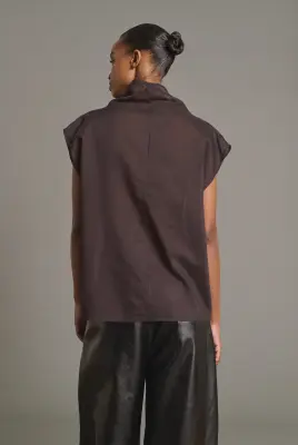 BLOUSE IZUMI FIGUE/MARRON — photo 2