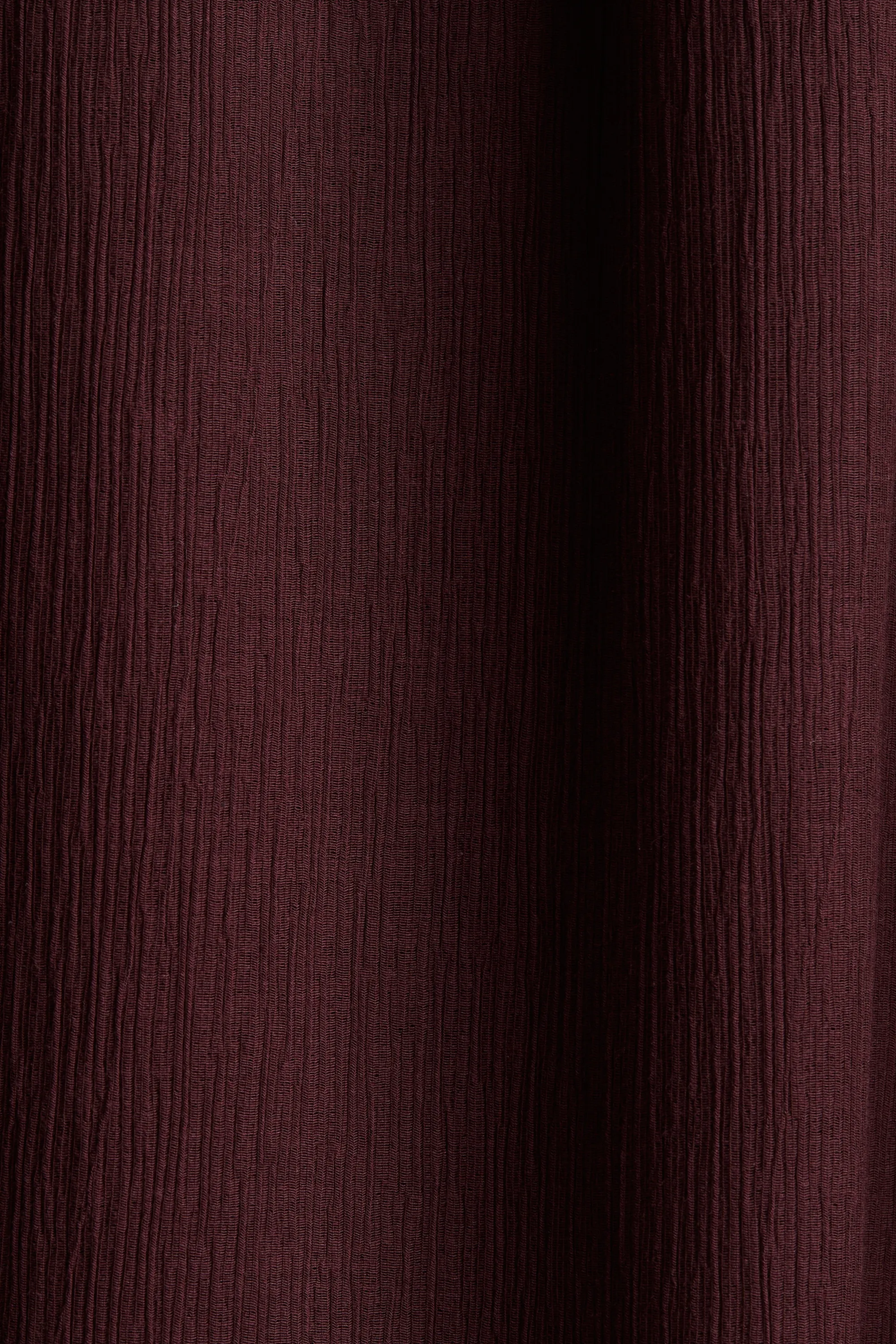 Robe froissée à bretelles fines - Bordeaux