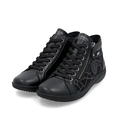 Baskets Remonte D1E72-00 Noires - Lacets Grande Pointure Femme — photo 3