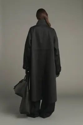 MANTEAU LUCE NOIR/BEIGE — photo 2
