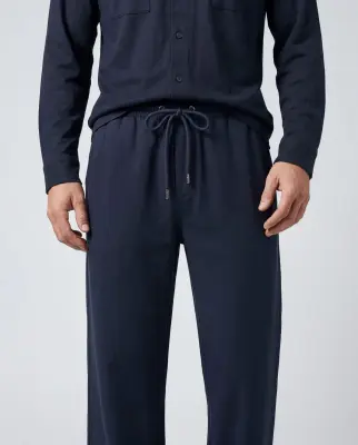 Pantalon Marine en Coton / Lin — photo 4