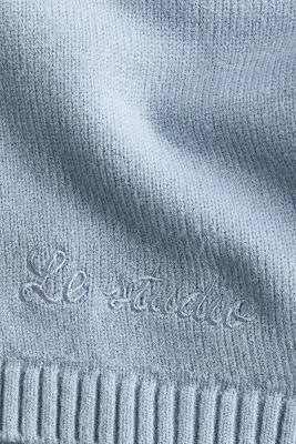 Pull loose en coton mélangé - Bleu ancien clair — photo 5