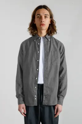 Chemise en flanelle - Gris — photo 3