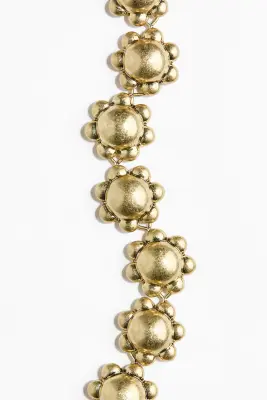 Collier fleur épais - Doré — photo 2