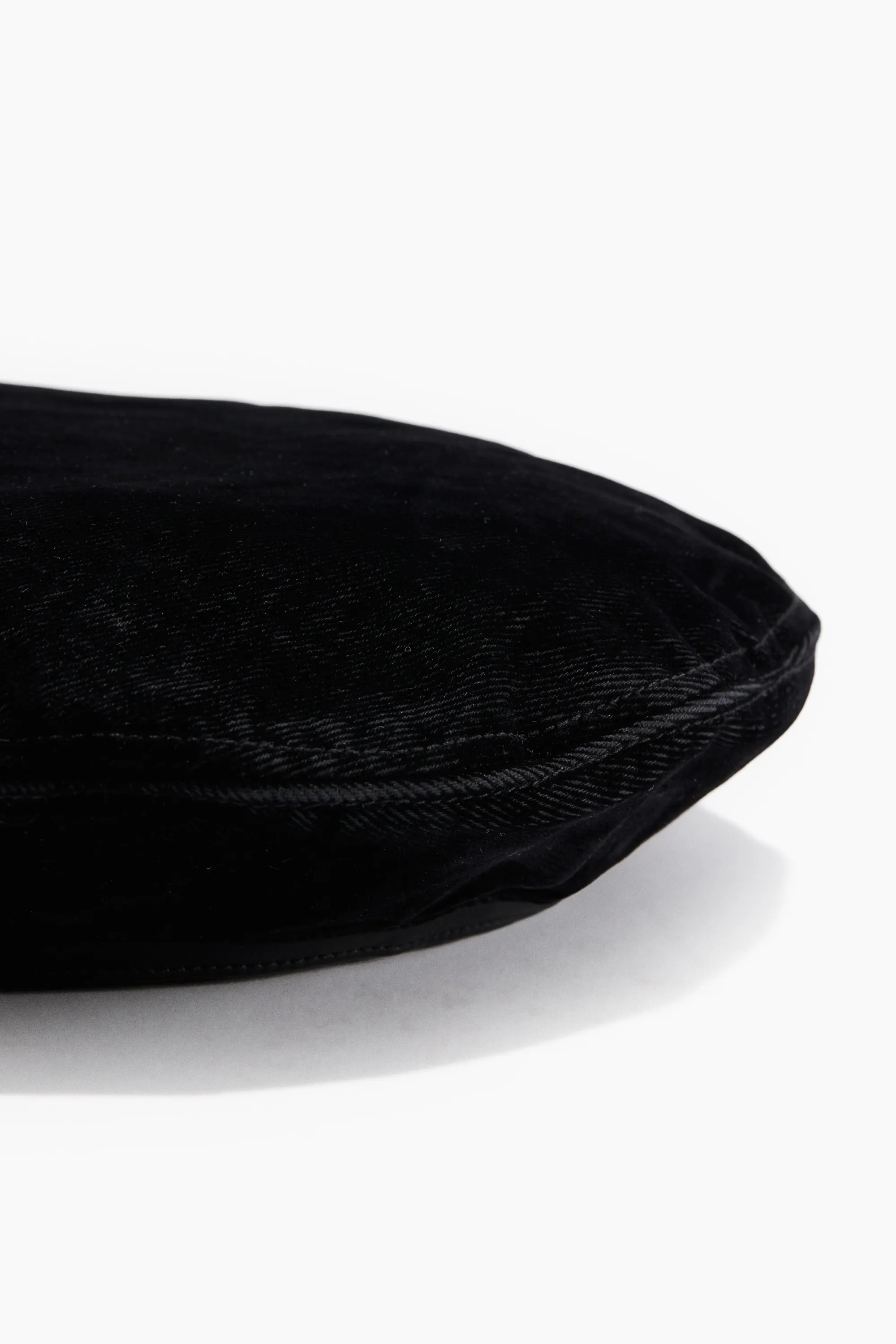 Béret en twill - Noir
