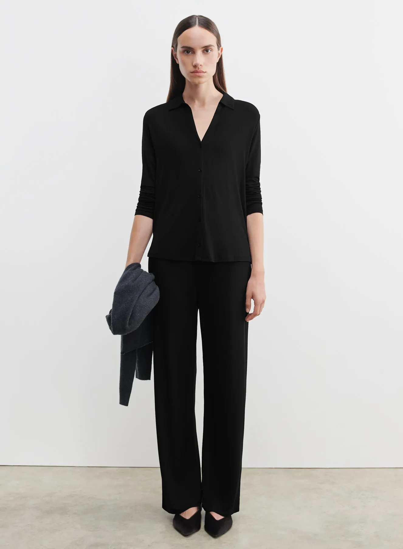 Pantalon en viscose et élasthanne