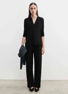 Pantalon en viscose et élasthanne