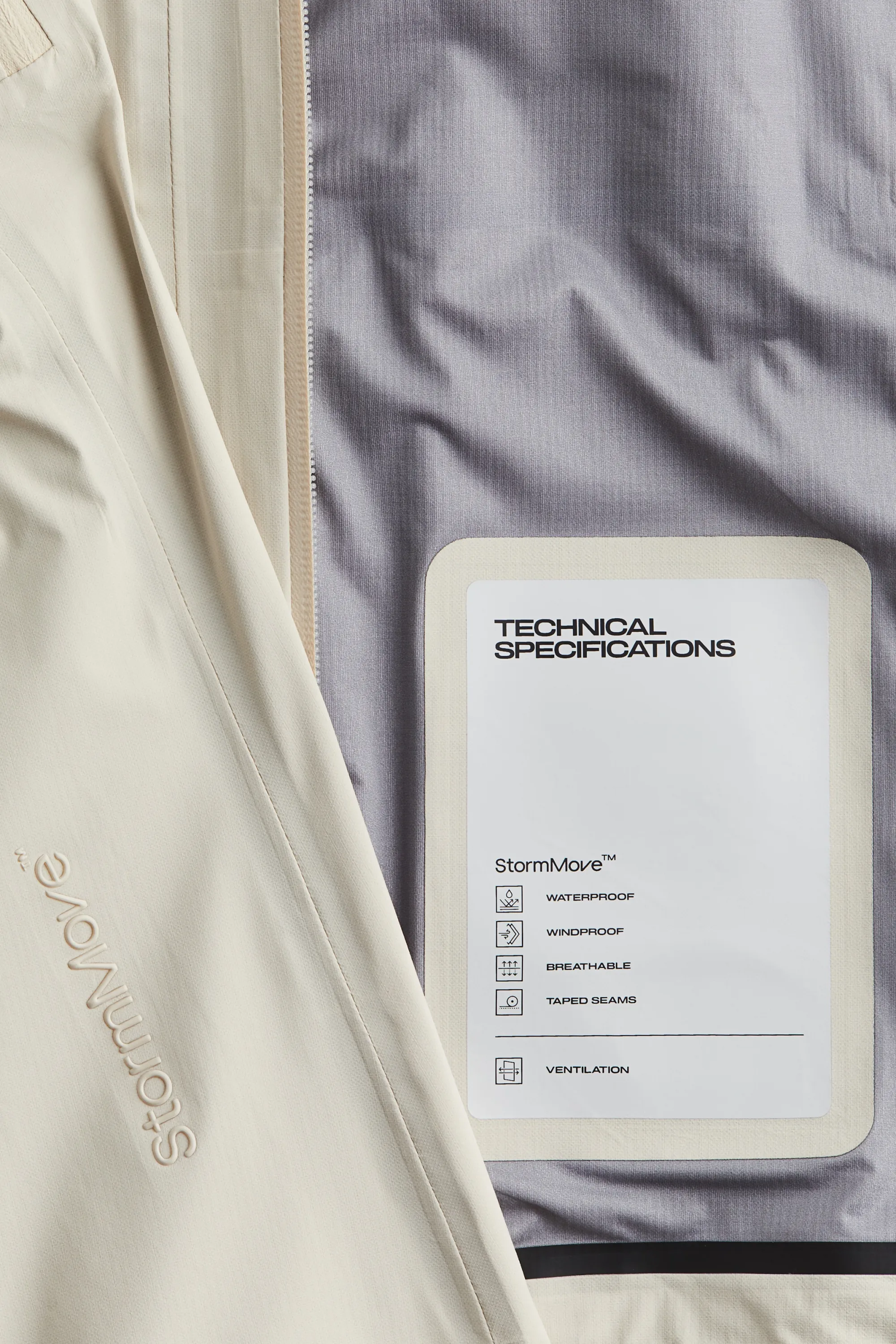 Veste softshell 3 couches légère StormMove™ - Beige clair