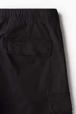 Pantalon cargo Slim Fit - Noir — photo 4
