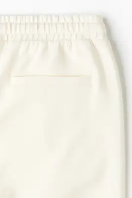 Pantalon jogger Regular Fit en interlock - Crème — photo 4