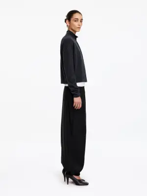 Pantalon jambes barrel - Noir — photo 2