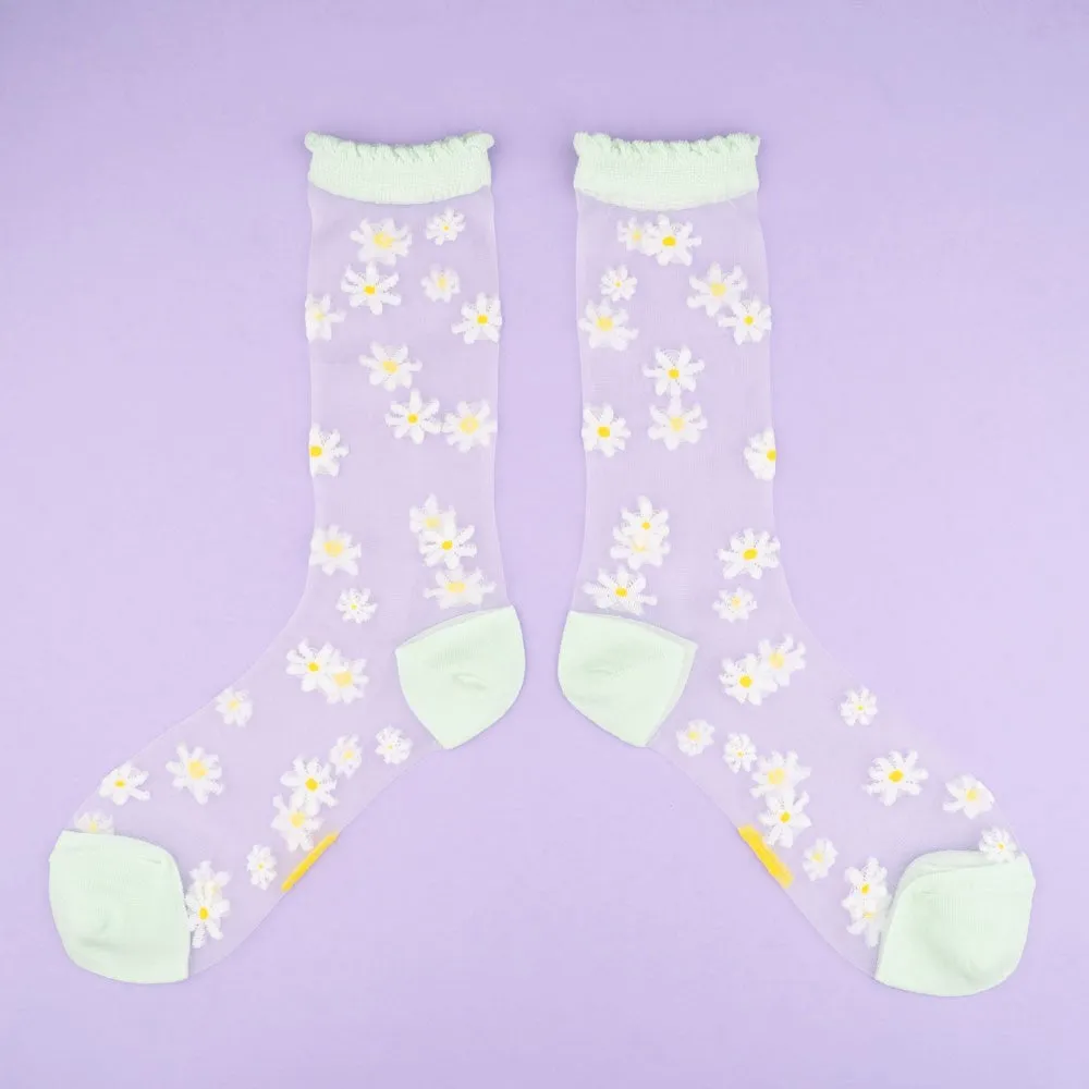 Chaussettes transparentes Pâquerette Coucou Suzette