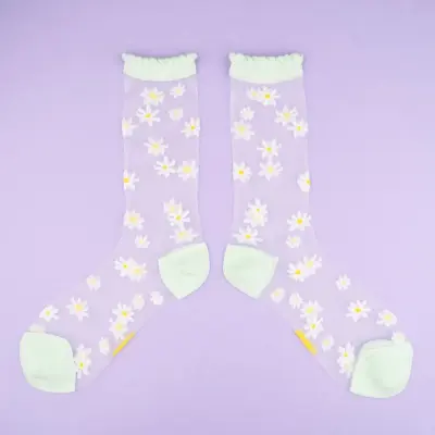 Chaussettes transparentes Pâquerette Coucou Suzette — photo 1