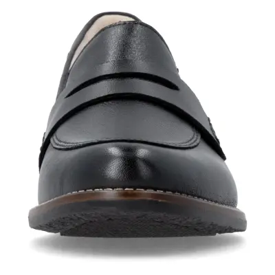 Mocassins Remonte D0F05-00 Noirs - Cuir Lisse Talon Plat Grande Pointure Femme — photo 4