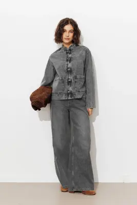 Veste Mandarin en jean Femme — photo 3