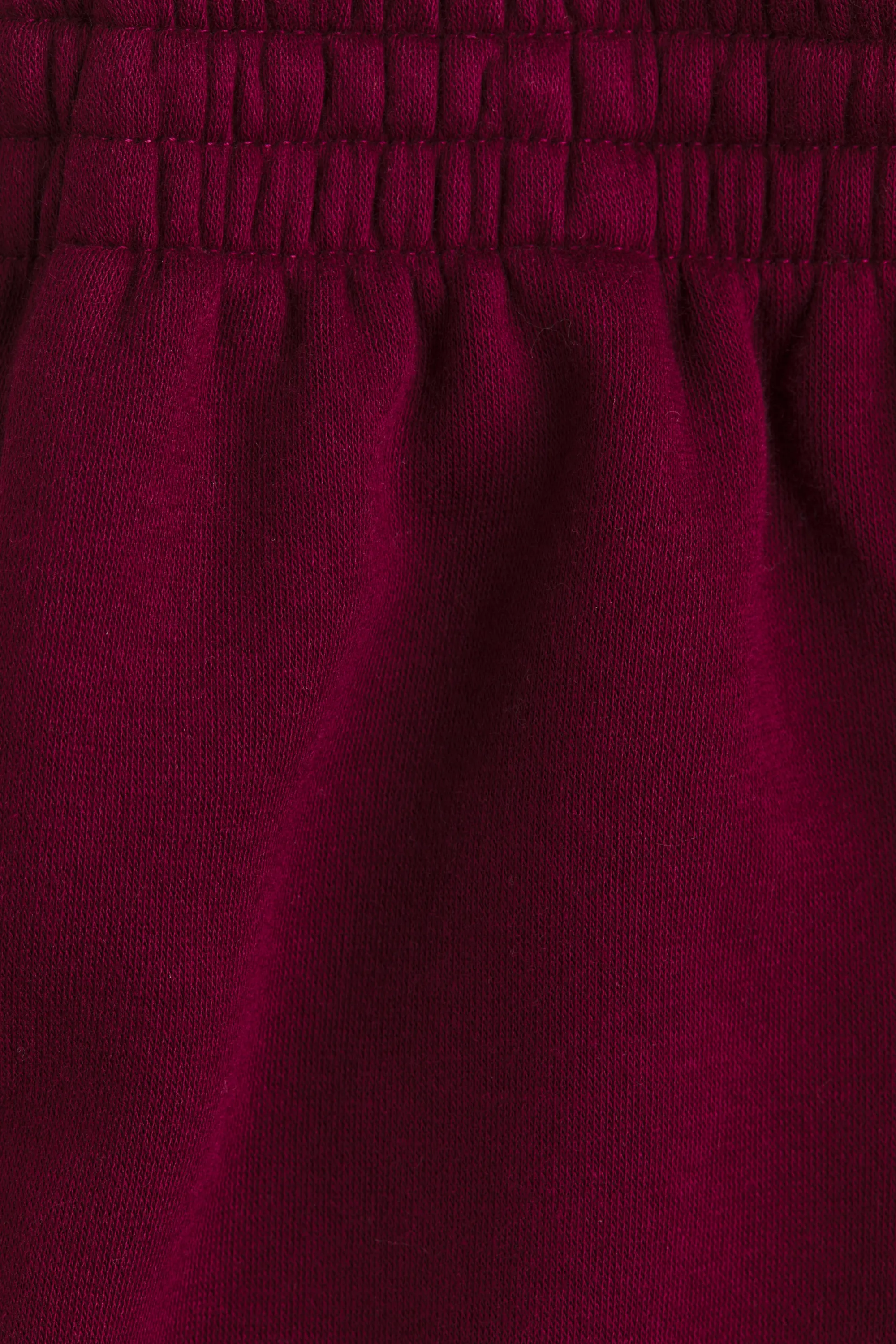 Pantalon jogger à l'intérieur brossé - Rouge foncé